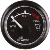 Wema Blackline Usa:n Standardi Vesitasoindikaattori 12-24v