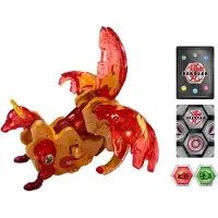 Bakugan Evolutions Dragonoid (punainen) Platinum Series True Metal 2 BakuCores ja hahmokortti lasten lelut pojille 6-vuotiaille ja sit v