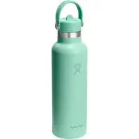 Hydroflask 21 Oz Standard Flex Straw Cap Pullo vihreä