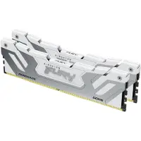 Kingston 48GB (2 x 24GB) FURY Renegade White, DDR5 8400MHz, CUDIMM, CL40, 1.45V, valkoinen/hopea