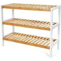Songmics Bambu kenkäteline, 3 tasoa, 70x26x55 cm