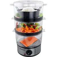 Esperanza EKG009 Höyryliesi 3 ruostumatonta teräskoria 400 W 7,5L