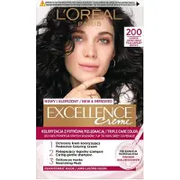 L'Oréal Excellence Creme hiusväri sävy 200 True Darkest Brown 1 kpl
