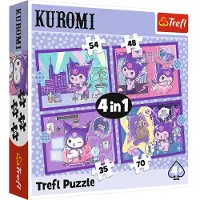 Trefl HELLO KITTY Palapelisetti Kuromi, 4 kpl