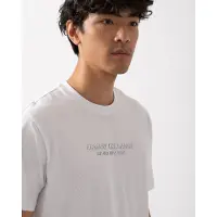 Armani Exchange for man. XM001280AF10361U0002 Regular T-shirt with white logo (S), Casual, Cotton, Short sleeve