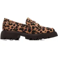 Carmela for woman. 16254505-LEOPARDO Leather shoes 162545 animalprint (39), Flat, None, Casual, Animal Print