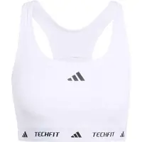 Adidas Urheilurintaliivit 'TECHFIT' musta / valkoinen
