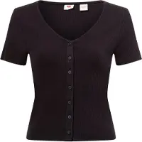 Levi's Muse Ss Tee Caviar Rib - Black - L