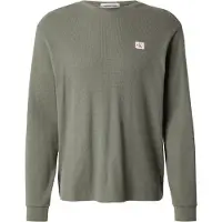 Calvin Klein Jeans Ls Microwaffle Heritage Lbl Tee - Beige - XS