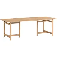 MOEBE rectangular dining dable -ruokapöytä 220 x 90 cm Tammi
