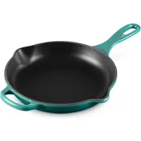 Le Creuset Bleu Riviera Cast Iron Round Skillet -valurautapannu 23 cm