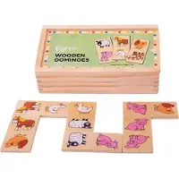 Bigjigs Wooden Domino Farm Animals