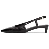 Tommy Hilfiger Croc Slingback Slanted Heel - Black - 39