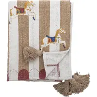 Bloomingville Karuselli huopa 130x160 cm Beige-punainen