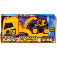 Teamsterz JCB Koneenkuljetusauto ja kaivinkone, 36 cm