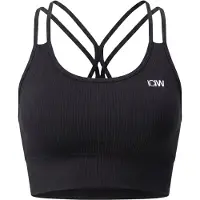 ICANIWILL Ribbed Define Seamless Sports Bra - Black - S