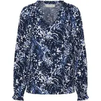 Cream Crtiah Boho Blouse - Navy - 40
