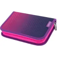 Herlitz 400205910, Pehmeä lyijykynäkotelo, Vaaleanpunainen, Purppura, Yksivärinen, Sisätila, Poika/tyttö, Vetoketju