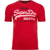 Superdry for man. M1012451A Classic T-shirt red (L), Casual, Cotton, Short sleeve