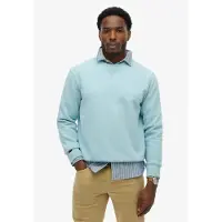Superdry for man. M2013751A Essential Logo sweatshirt blue (L), Casual, Cotton