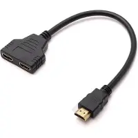 NÖRDIC HDMI jakaja 1–2, tarkkuus 1080p, 10 cm kaapeli