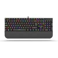 Inca IKG-443, Täysikokoinen (100 %), Langallinen, USB, Mekaaninen, RGB LED, Musta