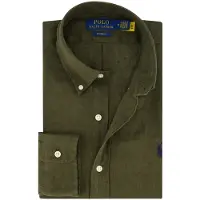 Ralph Lauren Custom Fit Linen Shirt - Khaki green - XL