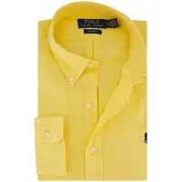 Ralph Lauren Custom Fit Linen Shirt - Yellow - XXL