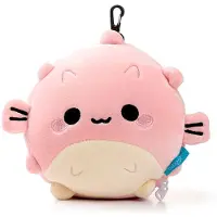 Puckator Relaxeazzz Travel Pillow & Eye Mask - Kuromi Hello Kitty Rabbit - Pink - ONE SIZE
