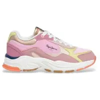 Pepe Jeans for girl. PGS600004 Trainers Mave Neon pink (35), 3 to 5 cm, Laces, Casual, children's fashion