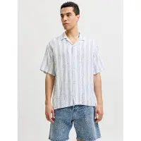 Jack & Jones Paita 'JJELiam' tummansininen / valkoinen