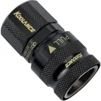 Koolance Pikaliitin naaras QD3, suora, 13/10mm ruuviliitin, musta