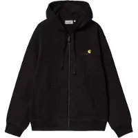 Carhartt WIP American Script Vetoketjullinen Huppari musta, XL