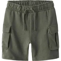 Name it Nkmollie Cargo Shorts Unb Noos - Khaki green - 140
