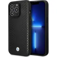 BMW BMHCP14L22RFGK iPhone 14 Pro 6.1" black/black Leather Diamond Pattern