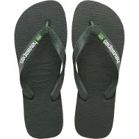 Havaianas Varvastossut 'BRASIL' vihreä / valkoinen