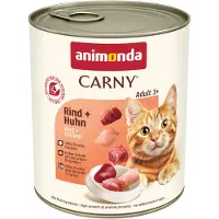 Animonda Carny 24x800g Adult nauta & kana Kissanruoka