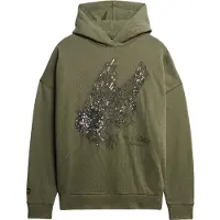 Superdry for woman. W2012463A Sweatshirt Tatto green (S), Casual, Cotton
