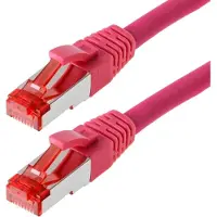 Helos patch cable - 1.5 m - magenta - Pinkki - 1meter