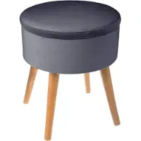 Atmosphera Tess-jakkara säilytystilalla, tummanharmaa/beige
