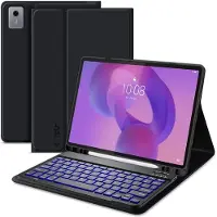 Tech-Protect Lenovo Idea Tab Plus SmartCase Pen Bluetooth-näppäimistökotelo - musta