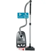 Severin BC7045 3 L 750 W -pölynimuri, platinanharmaa / granaatinpunainen