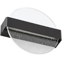 LUCANDE Led ulkoseinävalaisin Narkelo , himmennettävä, Musta, Lasi, Design