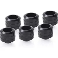 Alphacool Eiszapfen PRO 16mm HardTube Fitting G1/4 - Deep Black -putkiliitinsarja (6-pack)