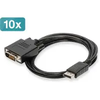 Digitus AK-990900-020-S, 2 m, DisplayPort, DVI-D, Uros, Uros, Suora
