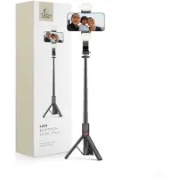 Tech-Protect Selfie stick L05S BLUETOOTH SELFIE STICK TRIPOD & LED LIGHT BLACK