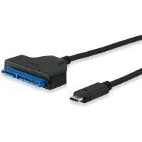 Equip 133456, 0,5 m, USB Type-C (USB 3.2 Gen 1), Uros/naaras, Musta, Suora, Suora