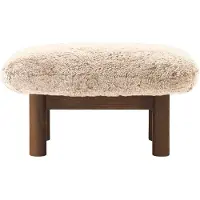Audo Copenhagen Brasilia jalkarahi Dark oak-Nature sheepskin curly