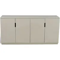 Mavis Aoko Kaappi Lasiovilla - Sivupöydät & Apupöydät Mdf Beige - 1K74B