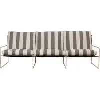 Ferm Living Desert 3-istuttava sohva Cash stripe-chocolate